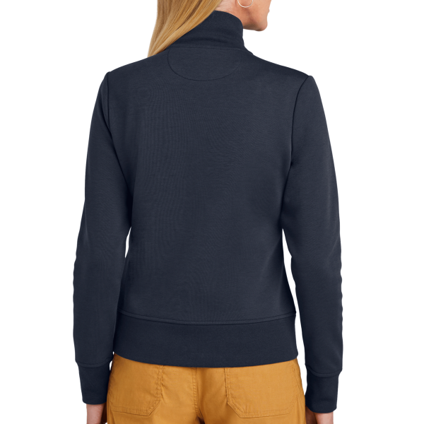 Brooks Brothers Women's Double Knit Full Zip, Night Navy, Back view