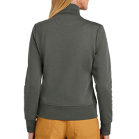 Brooks Brothers Women's Double Knit Full Zip, Windsor Grey, Back view