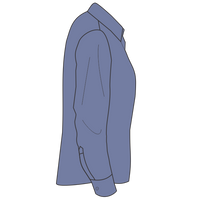 Brooks Brothers Women's Wrinkle Free Stretch Pinpoint Shirt, Cobalt Blue, Right Sleeve view