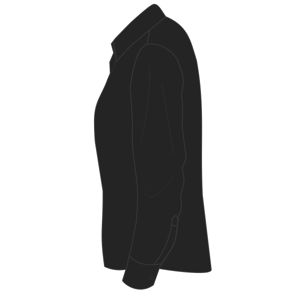 Brooks Brothers Women's Wrinkle Free Stretch Pinpoint Shirt, Deep Black, Left Sleeve view