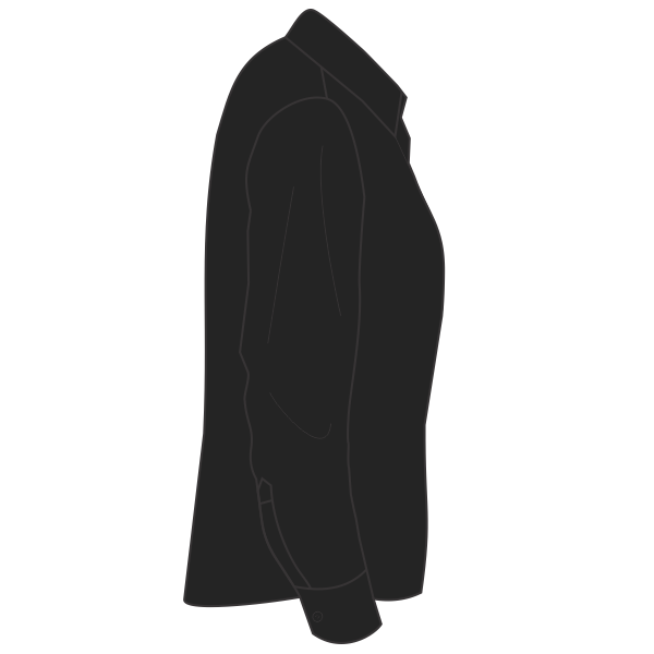 Brooks Brothers Women's Wrinkle Free Stretch Pinpoint Shirt, Deep Black, Right Sleeve view