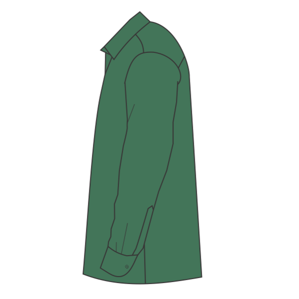 Brooks Brothers Wrinkle Free Stretch Nailhead Shirt, Club Green / Club Green, Left Sleeve view