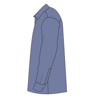 Brooks Brothers Wrinkle Free Stretch Nailhead Shirt, Cobalt Blue / Cobalt Blue, Left Sleeve view
