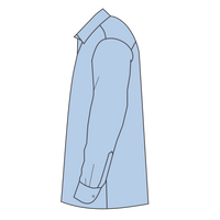 Brooks Brothers Wrinkle Free Stretch Nailhead Shirt, Newport Blue / Newport Blue, Left Sleeve view
