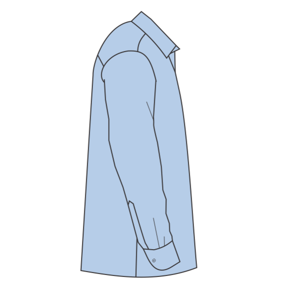 Brooks Brothers Wrinkle Free Stretch Nailhead Shirt, Newport Blue / Newport Blue, Right Sleeve view