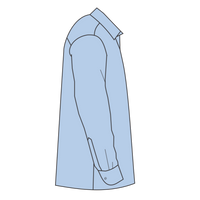 Brooks Brothers Wrinkle Free Stretch Nailhead Shirt, Newport Blue / Newport Blue, Right Sleeve view