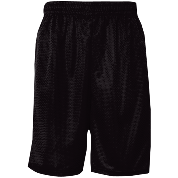 C2 Sport Men's Mesh 9" Shorts, Black, Front view