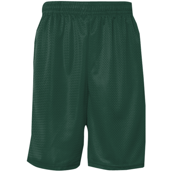 C2 Sport Men's Mesh 9" Shorts, Forest, Front view