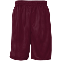 C2 Sport Men's Mesh 9" Shorts, Maroon, Front view