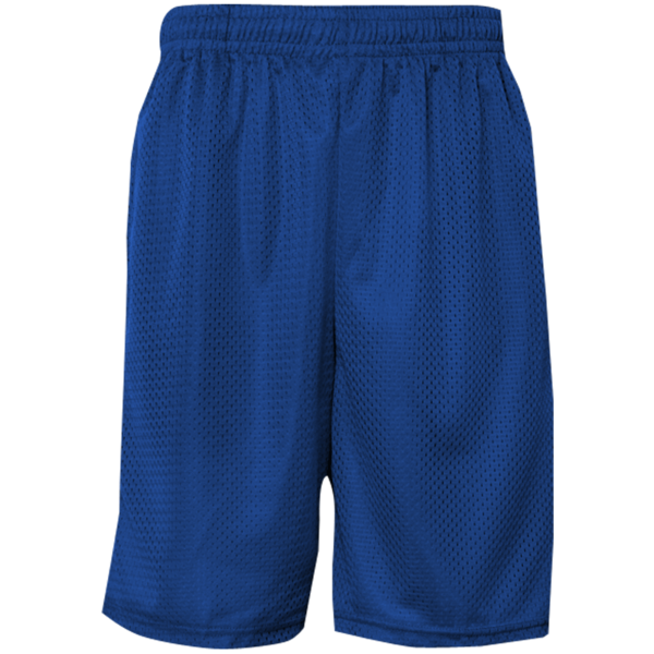 C2 Sport Men's Mesh 9" Shorts, Royal, Front view