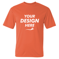 C2 Sport Performance T-Shirt, Burnt Orange, Front view, Mockup