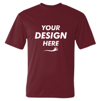 C2 Sport Performance T-Shirt, Cardinal, Front view, Mockup