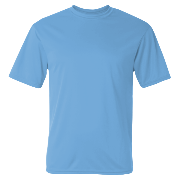 C2 Sport Performance T-Shirt, Columbia Blue, Front view