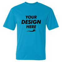 C2 Sport Performance T-Shirt, Electric Blue, Front view, Mockup