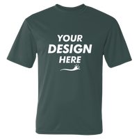 C2 Sport Performance T-Shirt, Forest, Front view, Mockup