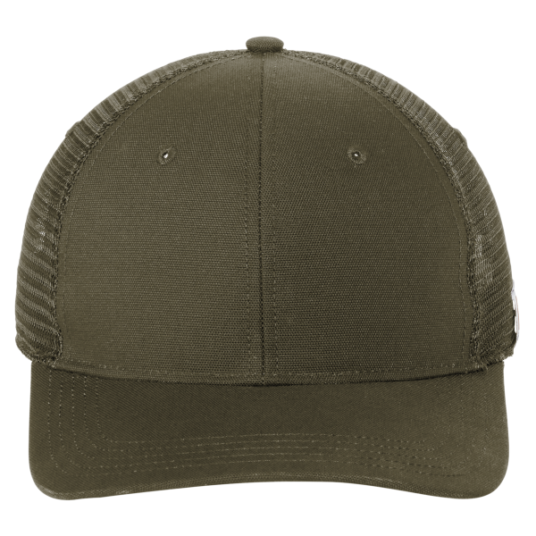Carhartt Canvas Mesh Back Cap, Moss, Front view