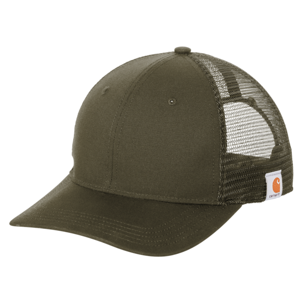 Carhartt Canvas Mesh Back Cap, Moss, Left Side view
