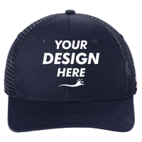 Carhartt Canvas Mesh Back Cap, Navy, Front view, Mockup