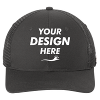 Carhartt Canvas Mesh Back Cap, Shadow Grey, Front view, Mockup