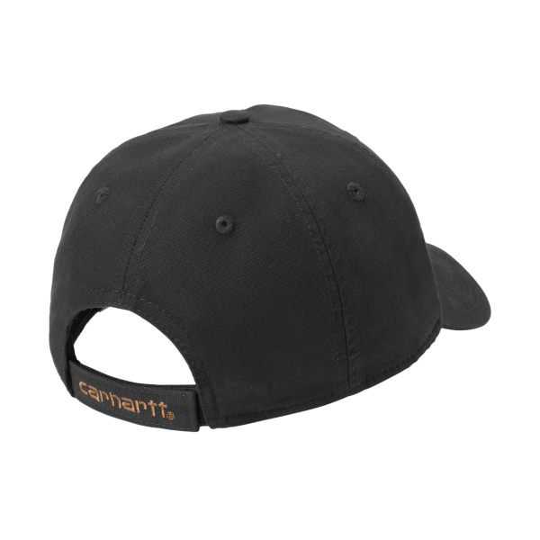 Carhartt Cotton Canvas Cap, Black, Back view