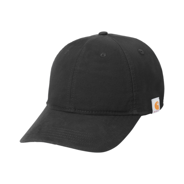 Carhartt Cotton Canvas Cap, Black, Left Side view