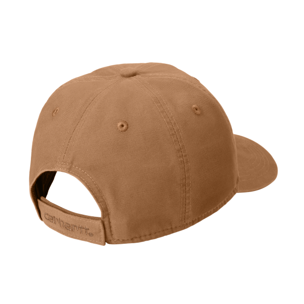 Carhartt Cotton Canvas Cap, Carhartt Brown, Back view