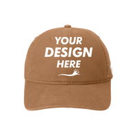 Carhartt Cotton Canvas Cap, Carhartt Brown, Front view, Mockup