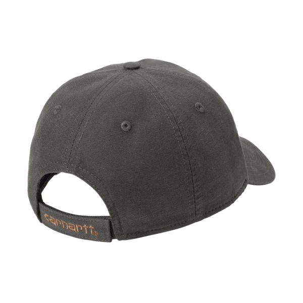 Carhartt Cotton Canvas Cap, Gravel, Back view