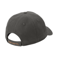 Carhartt Cotton Canvas Cap, Gravel, Back view