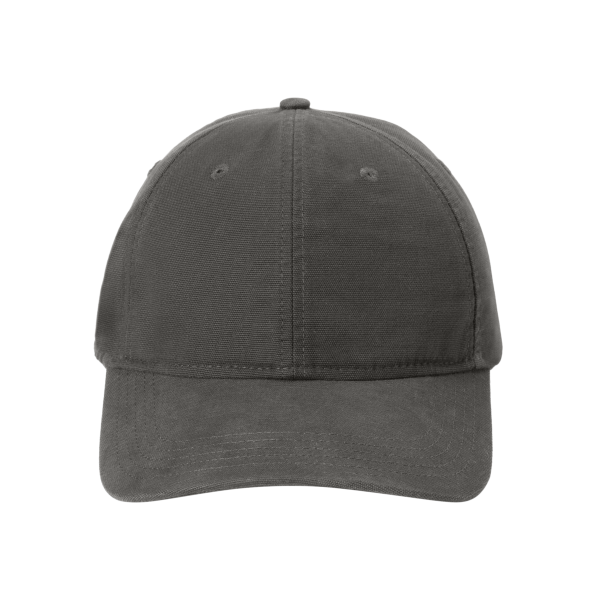 Carhartt Cotton Canvas Cap, Gravel, Front view