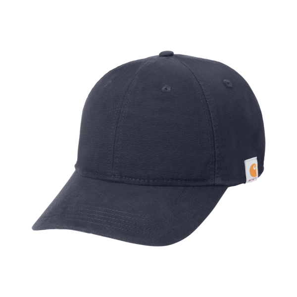 Carhartt Cotton Canvas Cap, Navy, Left Side view