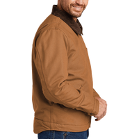 Carhartt Duck Detroit Jacket, Carhartt Brown, Right Sleeve view