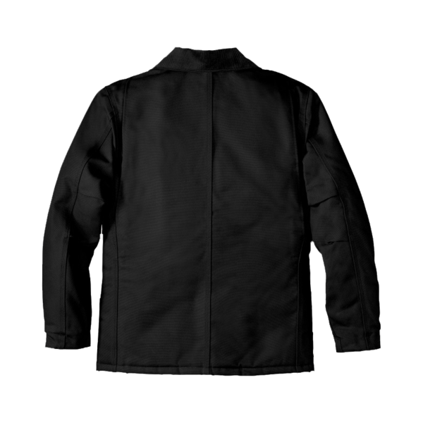 Carhartt Duck Traditional Coat, Black, Back view
