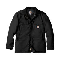 Carhartt Duck Traditional Coat, Black, Front view