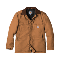 Carhartt Duck Traditional Coat, Carhartt Brown, Front view
