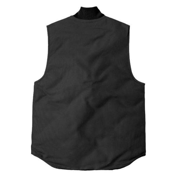 Carhartt Duck Vest, Black, Back view