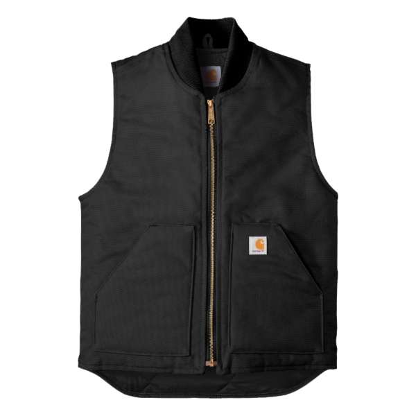 Carhartt Duck Vest, Black, Front view