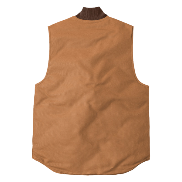 Carhartt Duck Vest, Carhartt Brown, Back view