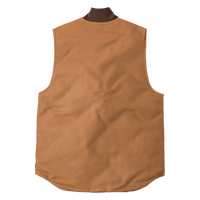 Carhartt Duck Vest, Carhartt Brown, Back view