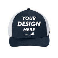 Carhartt Flexfit 110 ® Mesh Back Cap, Navy / White, Front view, Mockup