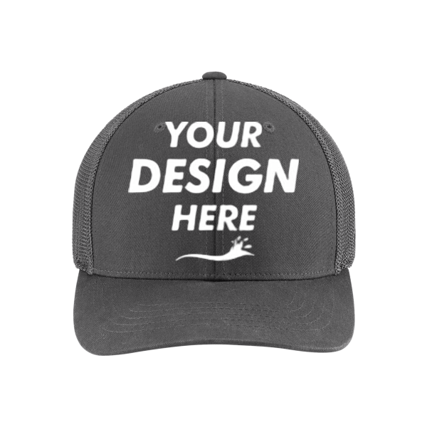Carhartt Flexfit 110 ® Mesh Back Cap, Shadow Grey / Shadow Grey, Front view, Mockup