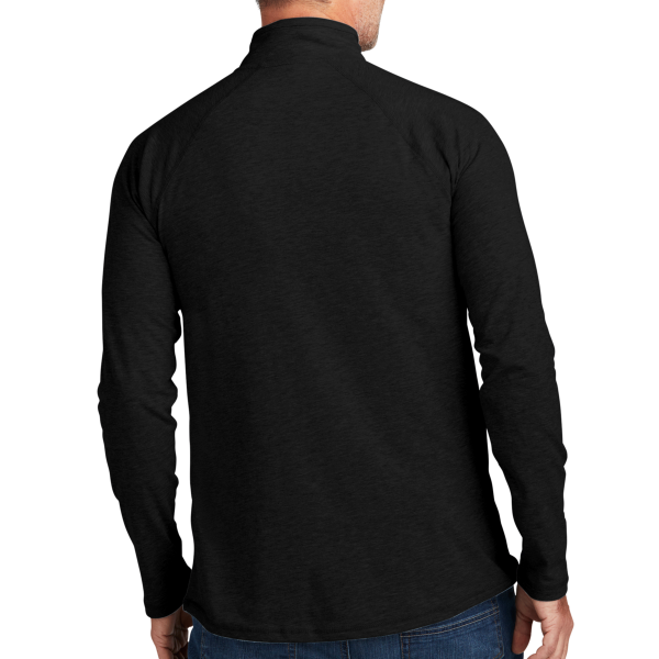 Carhartt Force ® 1/4 Zip Long Sleeve T Shirt, Black, Back view