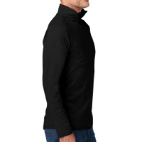 Carhartt Force ® 1/4 Zip Long Sleeve T Shirt, Black, Right Sleeve view