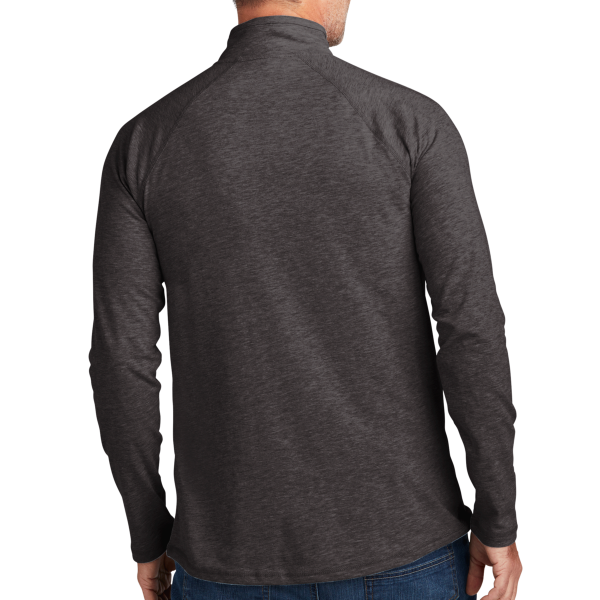 Carhartt Force ® 1/4 Zip Long Sleeve T Shirt, Carbon Heather, Back view