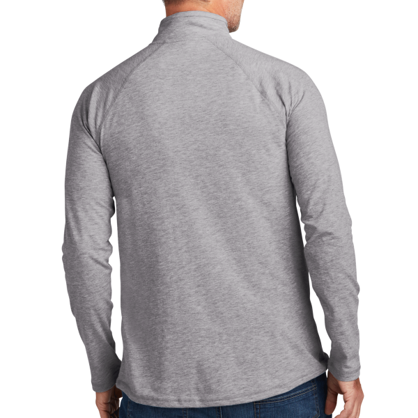 Carhartt Force ® 1/4 Zip Long Sleeve T Shirt, Heather Grey, Back view