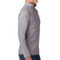 Carhartt Force ® 1/4 Zip Long Sleeve T Shirt, Heather Grey, Right Sleeve view