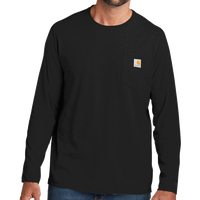 Carhartt Force ® Long Sleeve Pocket T Shirt, Black, Front view