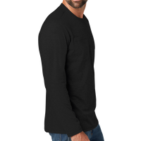 Carhartt Force ® Long Sleeve Pocket T Shirt, Black, Right Sleeve view