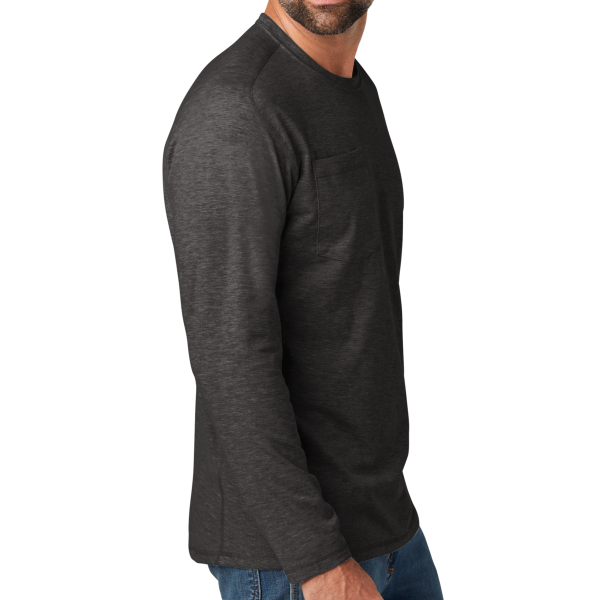 Carhartt Force ® Long Sleeve Pocket T Shirt, Carbon Heather, Right Sleeve view