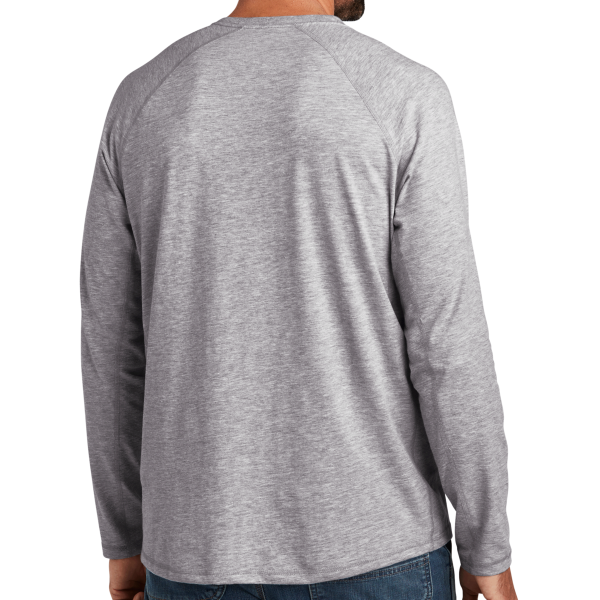 Carhartt Force ® Long Sleeve Pocket T Shirt, Heather Grey, Back view